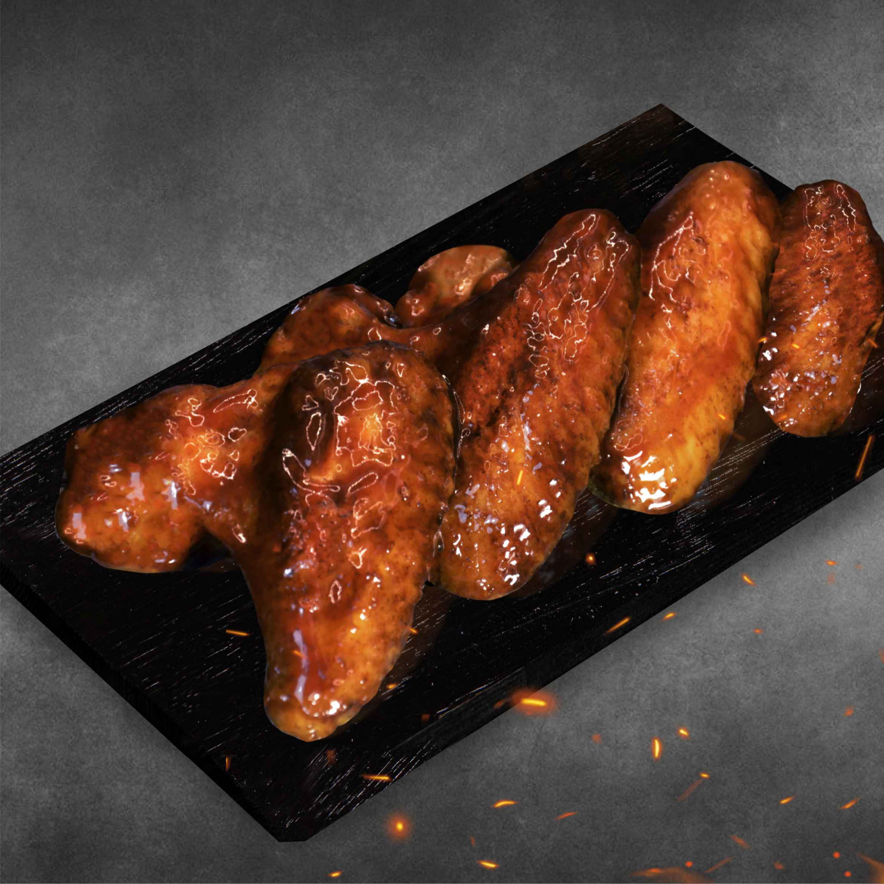 Куриные крылышки в соусе барбекю