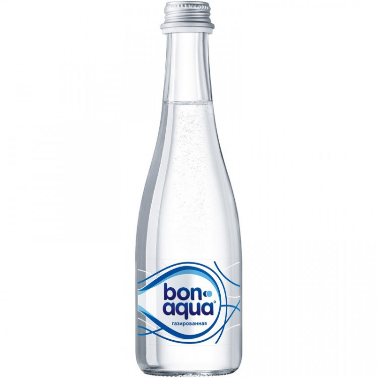 Вода питьевая Bon Aqua газированная стекло, 0.33 л