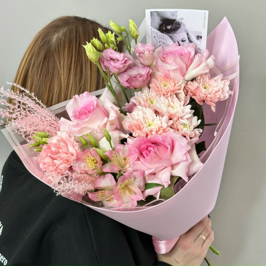 Букет цветов «теплый ветер» лав