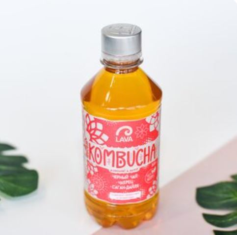 Комбуча Lava на черном чае (Чабрец, саган-дайля)