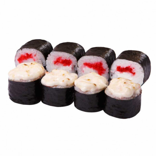 Запеченный ролл с креветками