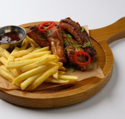 Свиные ребра в соусе BBQ