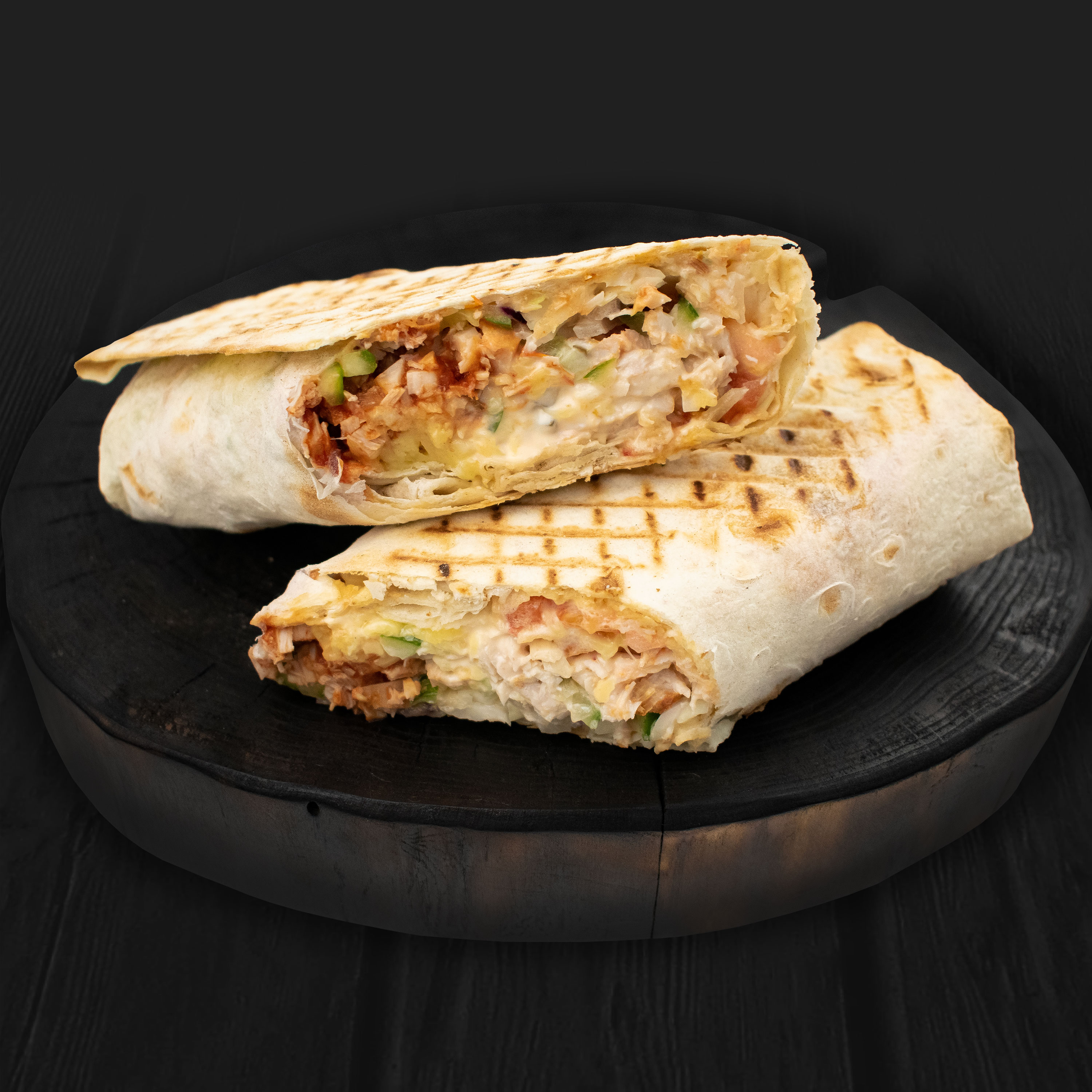 Шаурма с соусом барбекю