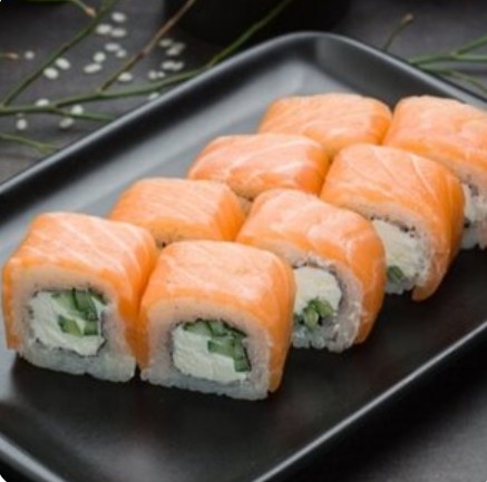 Ролл Филадельфия с огурцом