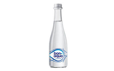 BonAqua с газом (в стекле) 0,33 л
