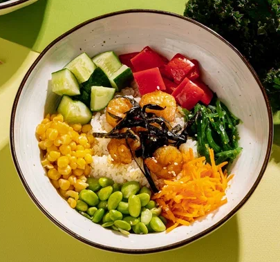 Поке с креветками