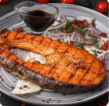 Семга жареная