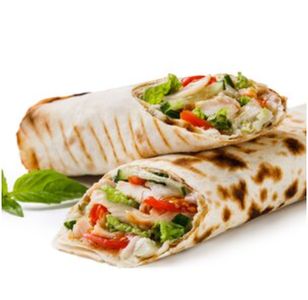 Мега Шаурма: курочка с чесночным соусом