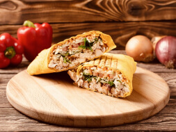 Мини курица в сырном лаваше