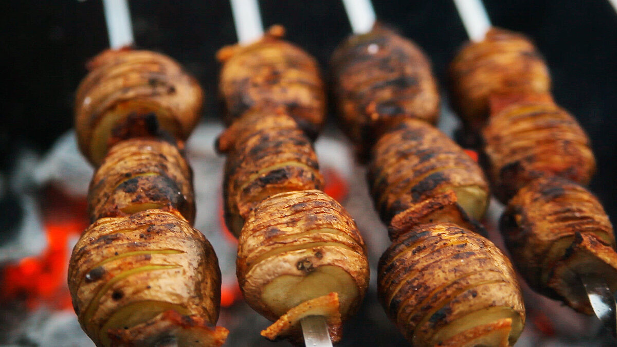 Картошка с солёным салом