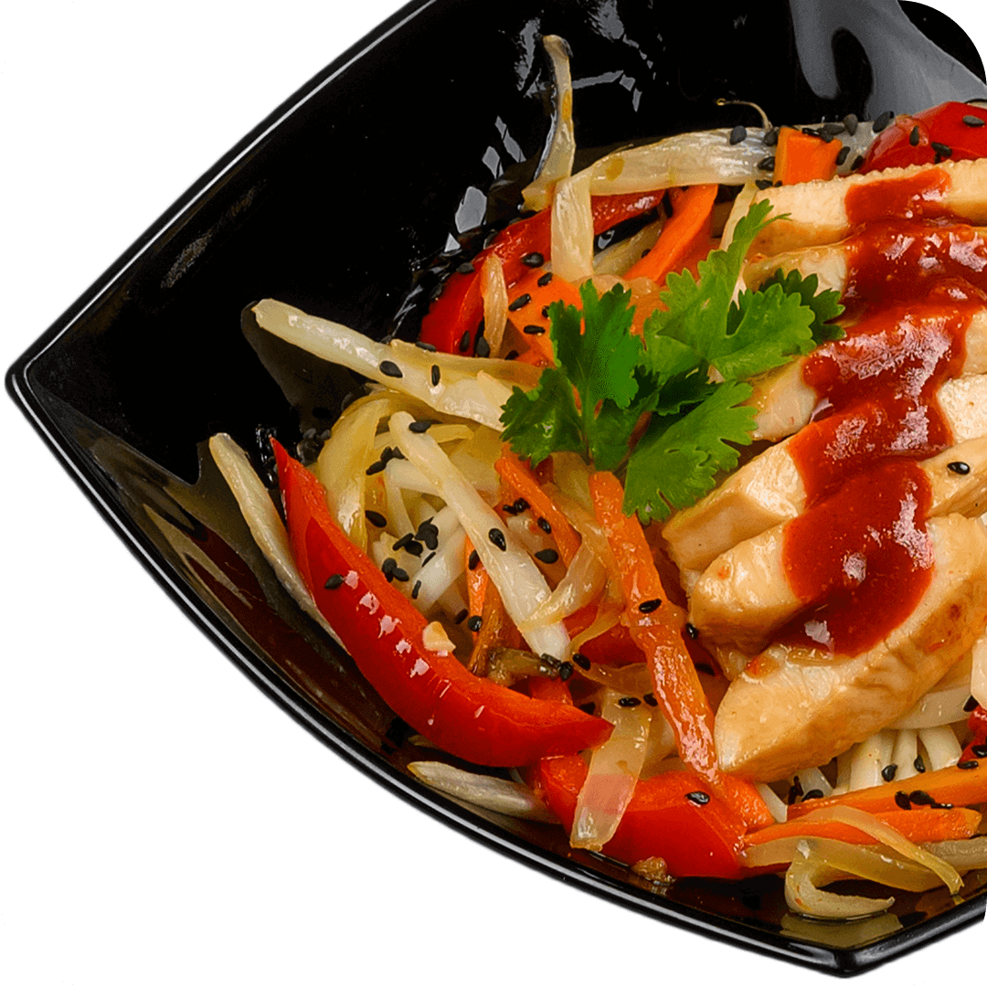 «WOK с курицей в остром соусе»