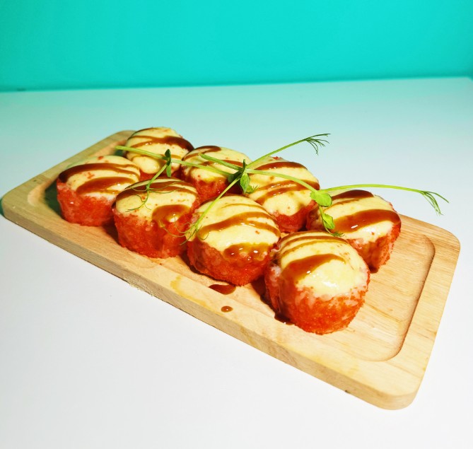 Запеченный ролл киото