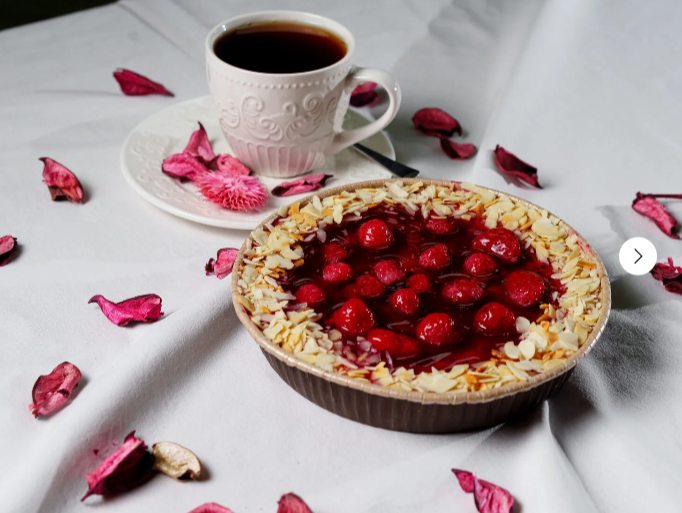 Тарт с малиной