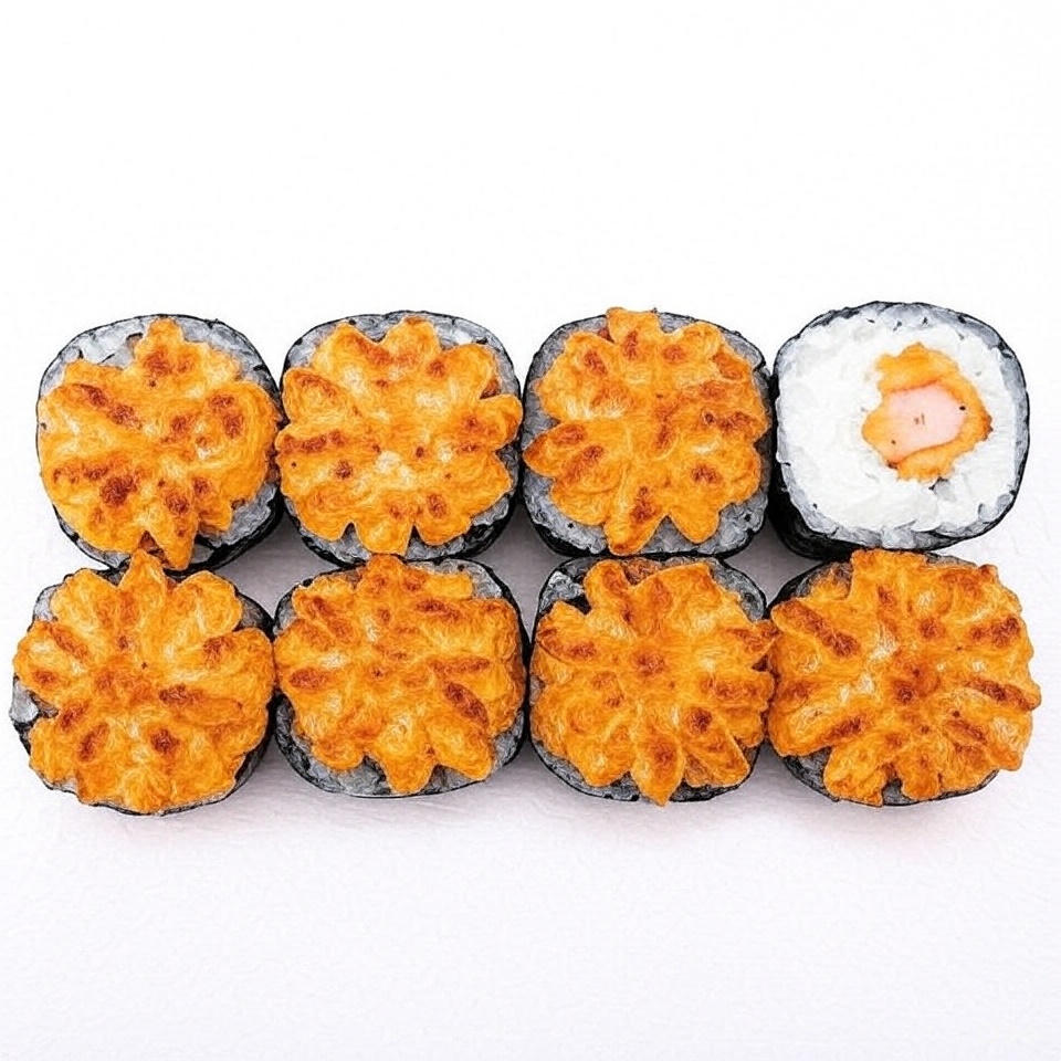 Запеченный с креветкой темпура