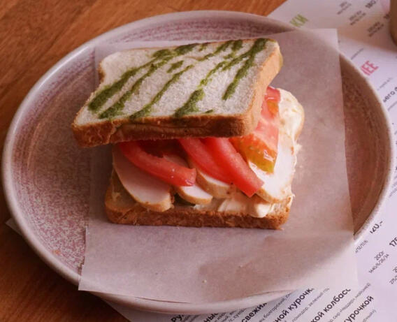 Сэндвич с запеченной курочкой