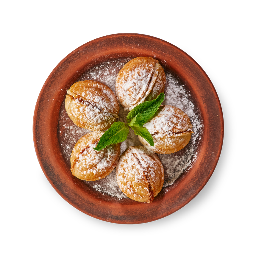 Орешки со сгущёнкой и грецким орехом