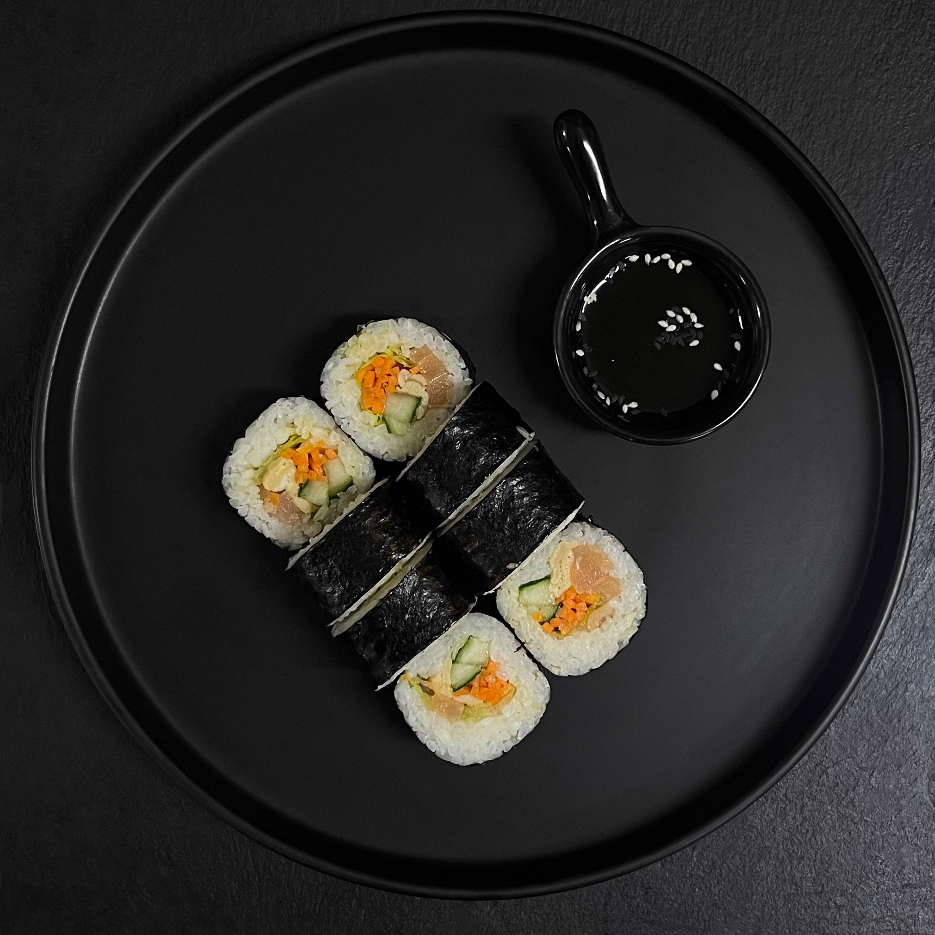 Кимпаб с лососем