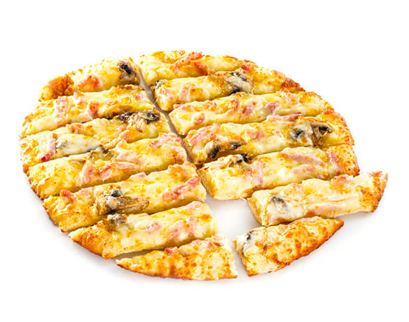 Сырные палочки с ветчиной и грибами