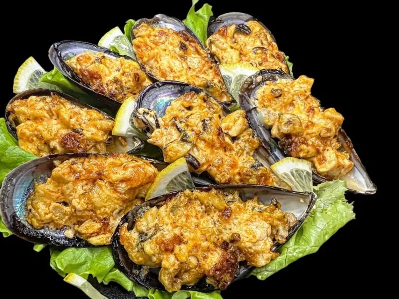 Мидии запеченные