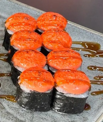 Запечённый ролл с курицей