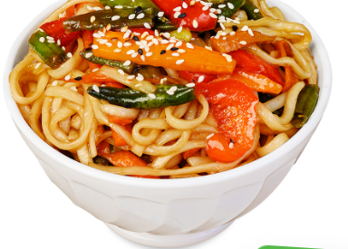 WOK с овощами и соусом