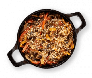 Стеклянная лапша с овощами