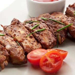 Шашлык из бараньи рёбрышек (семечки)