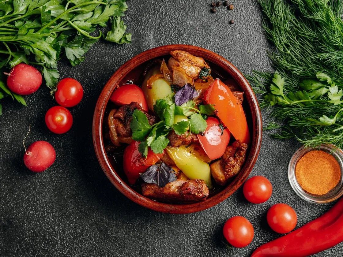 Оджахури с курицей