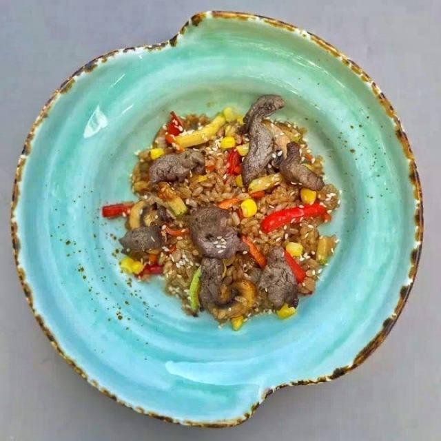 Тяхан с говядиной