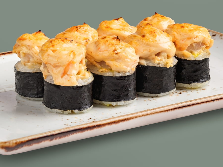 Ролл запеченный с креветкой