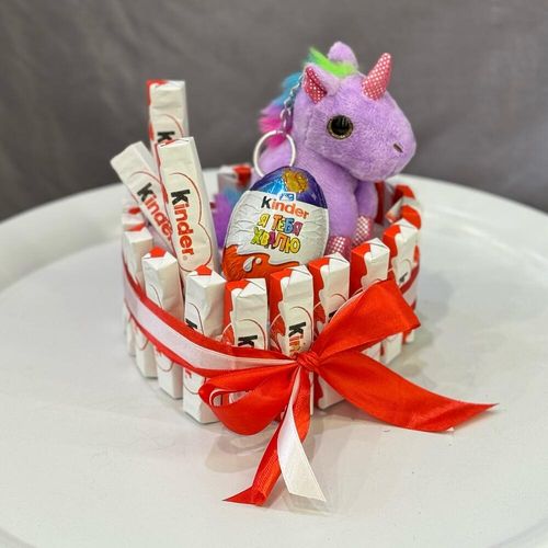 Мягкая игрушка-брелок Единорог со сладостями (2851)