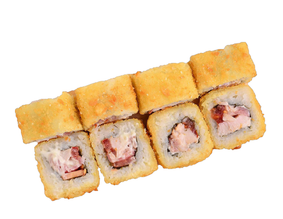 Горячий ролл Бекон-курица-ветчина