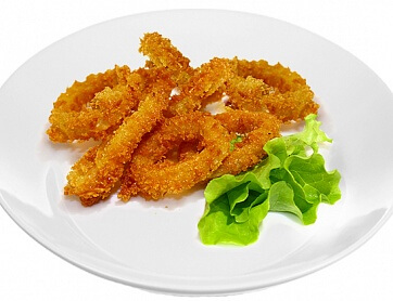 Кольца кальмара в сухарях