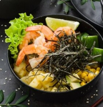 Поке с креветками