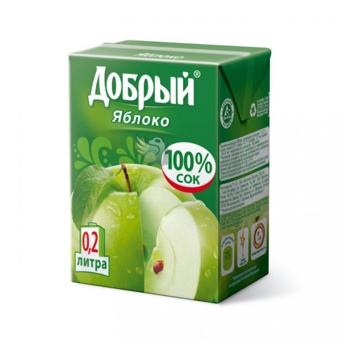 Сок 0.2 л яблочный