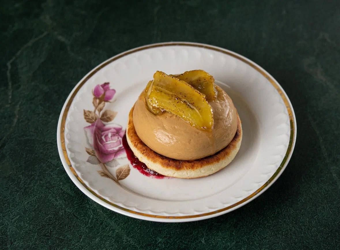 Сырник с кремом вареная сгущенка