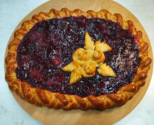 Пирог с черникой 1кг