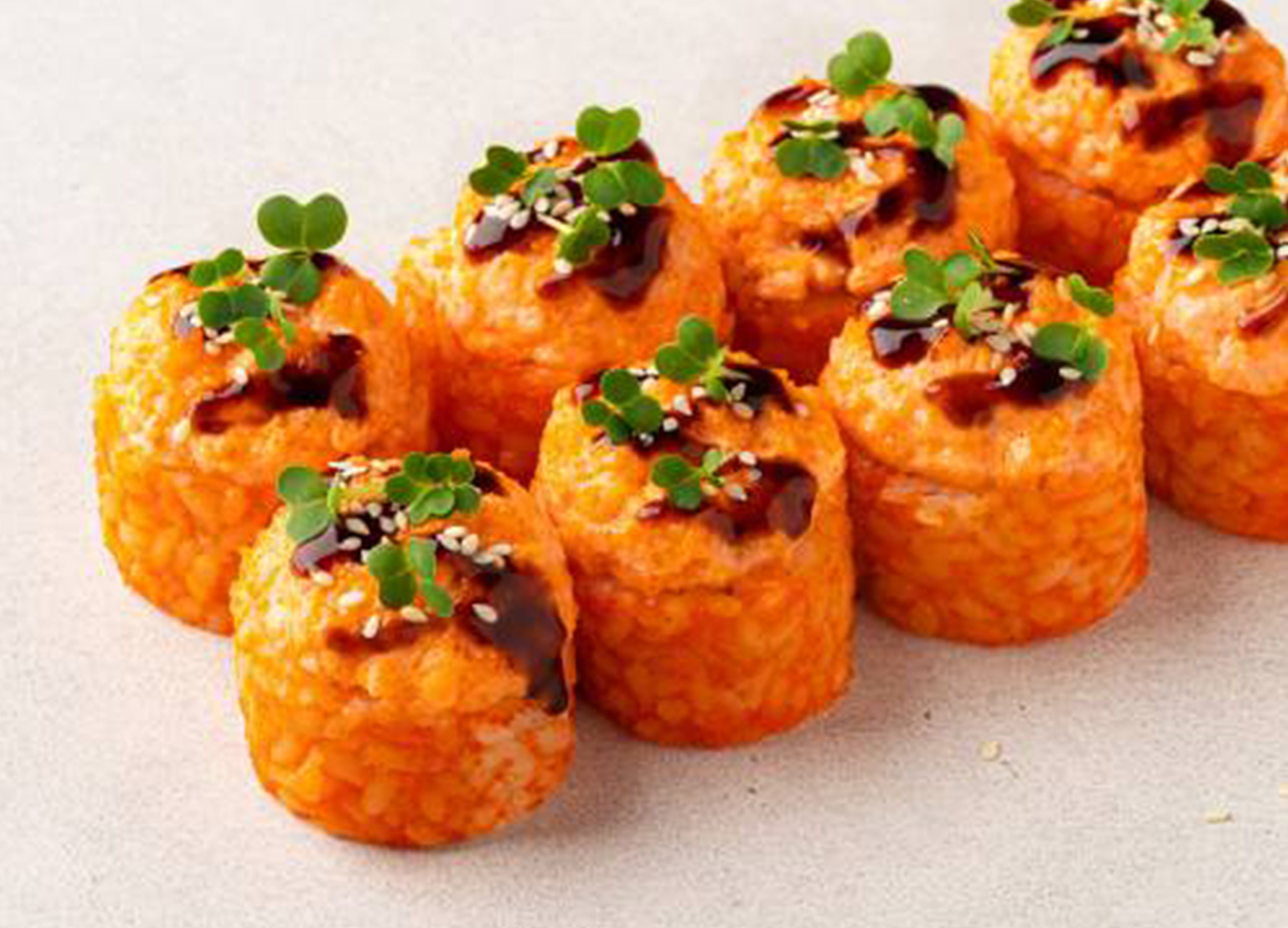 Шеф-ролл с лососем и креветкой