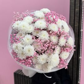 Гипсофила с хризантемой