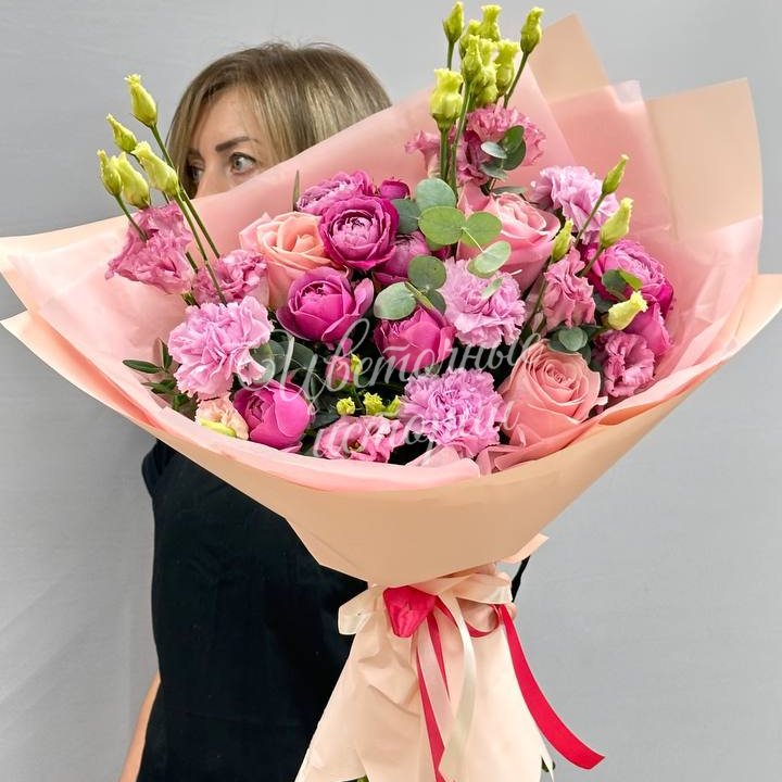 Букет «Малиновый коктейль»