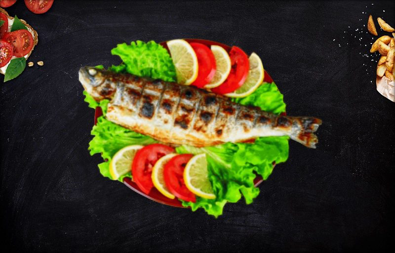 Форель на мангале