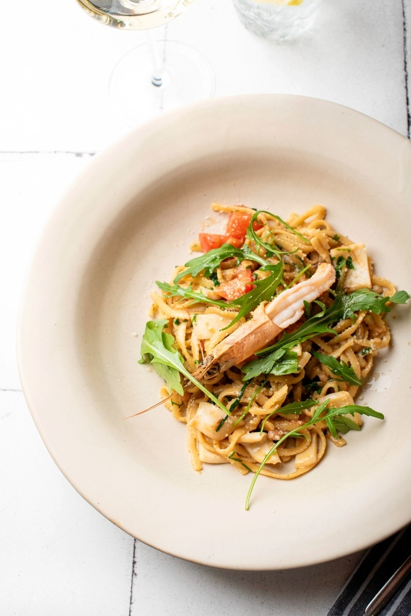 Лингвини с морепродуктами