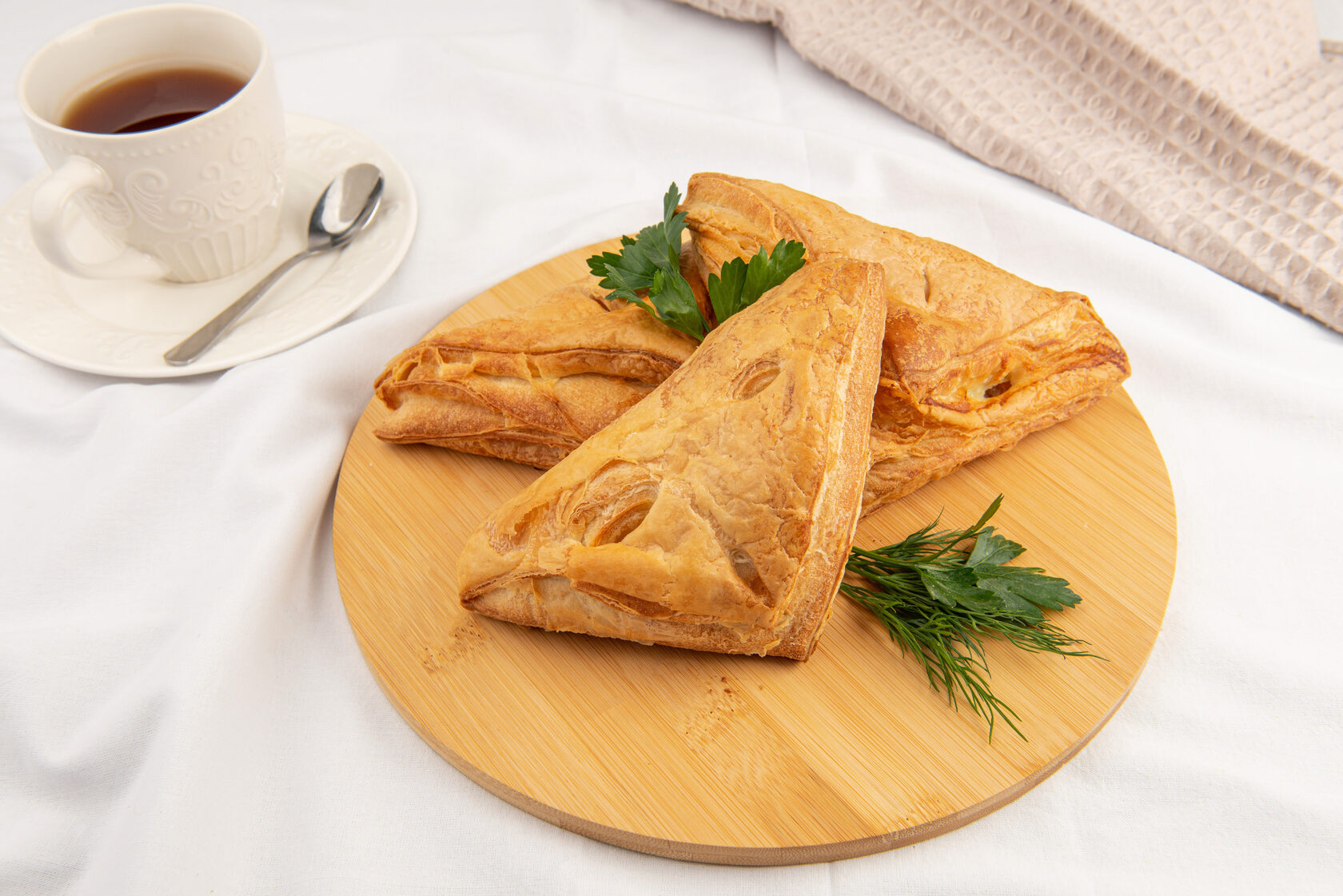 Слойка картофель, грибы