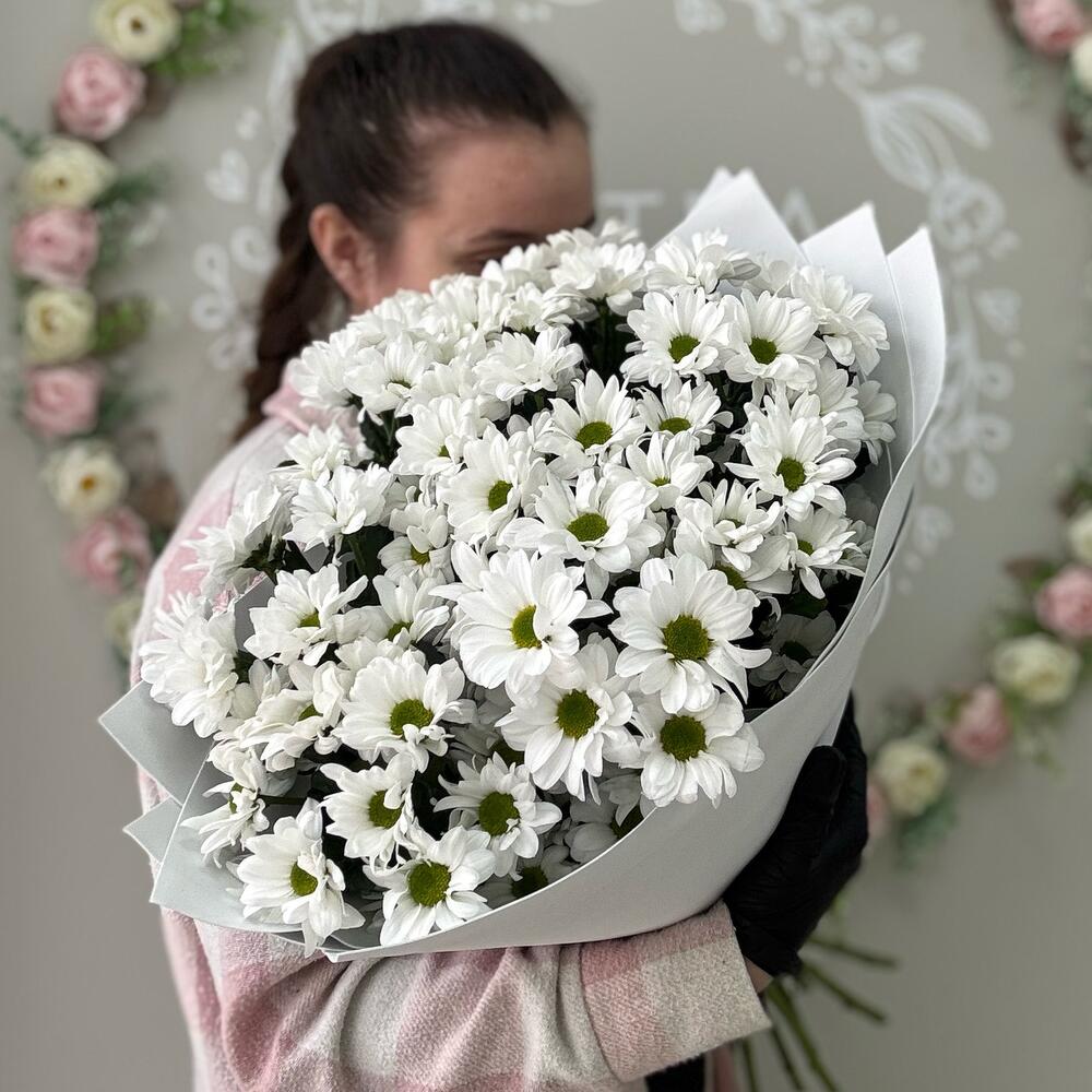 Букет из хризантемы ромашка S (13)