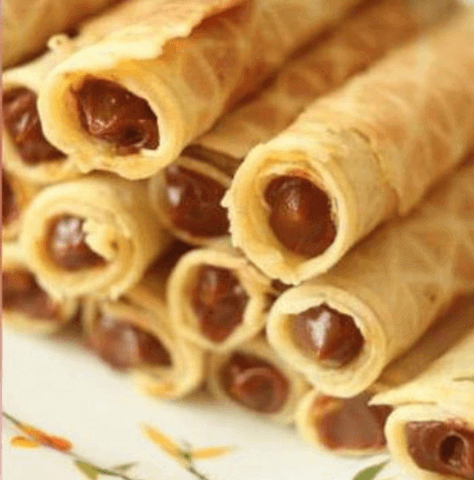 Вафельная трубочка с вар. сгущенкой