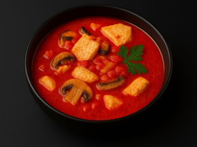 Суп Том ям с курицей