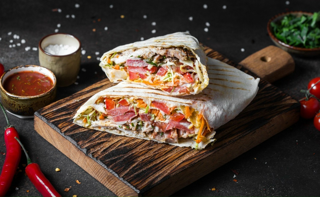 Шаурма мясная с халапеньо