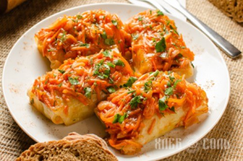 Голубцы с мясом и рисом