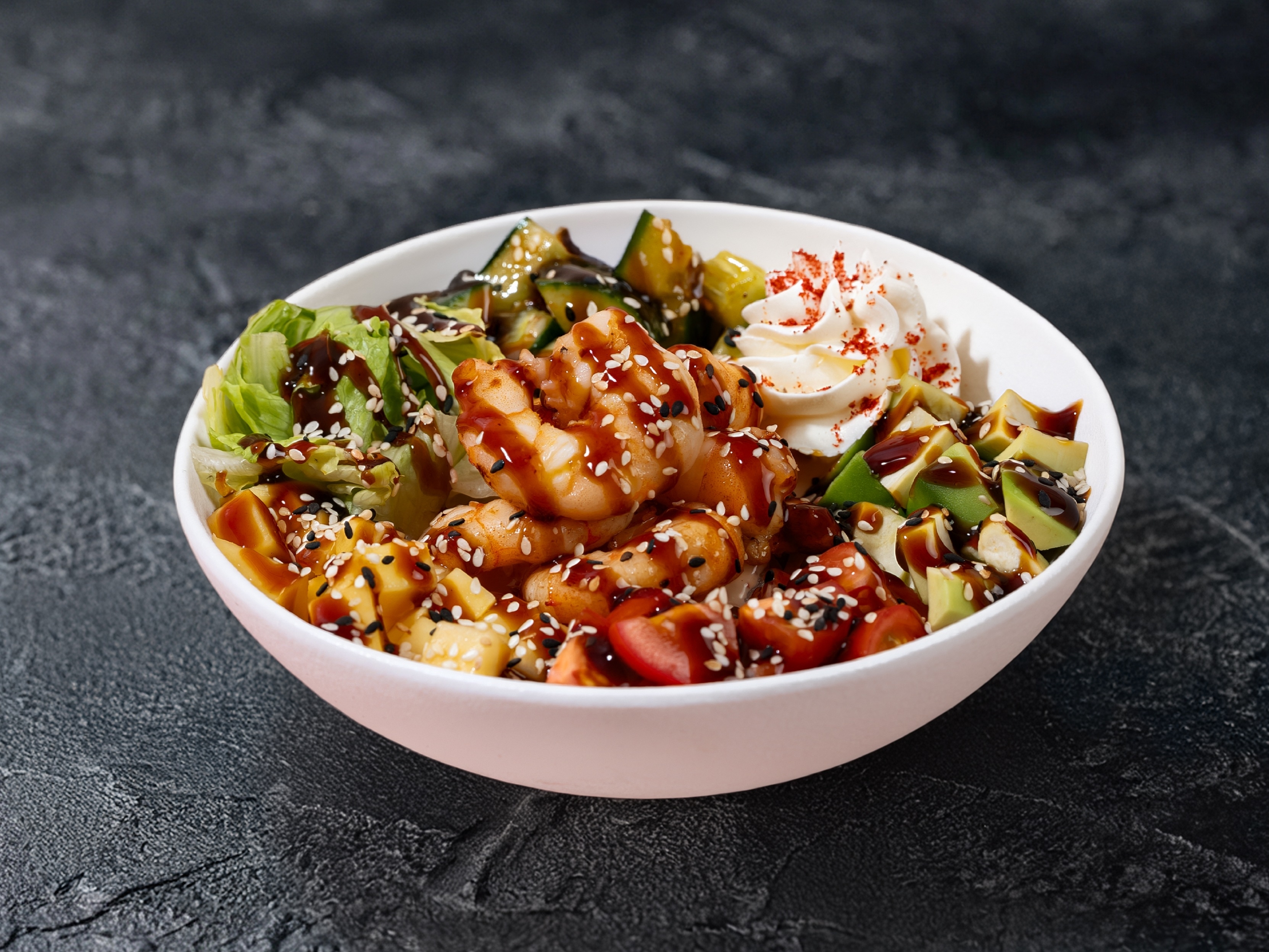 Поке с креветками