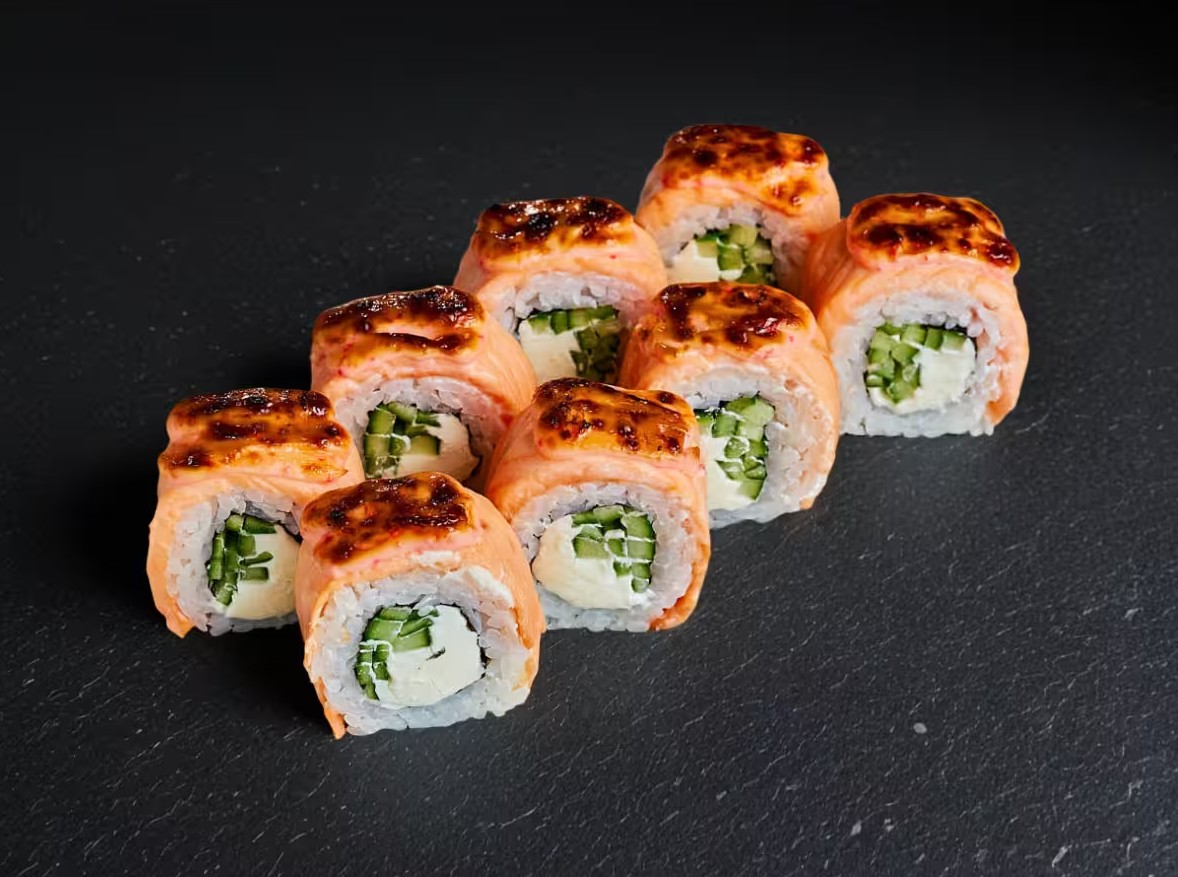 Запеченная Филадельфия с лососем 